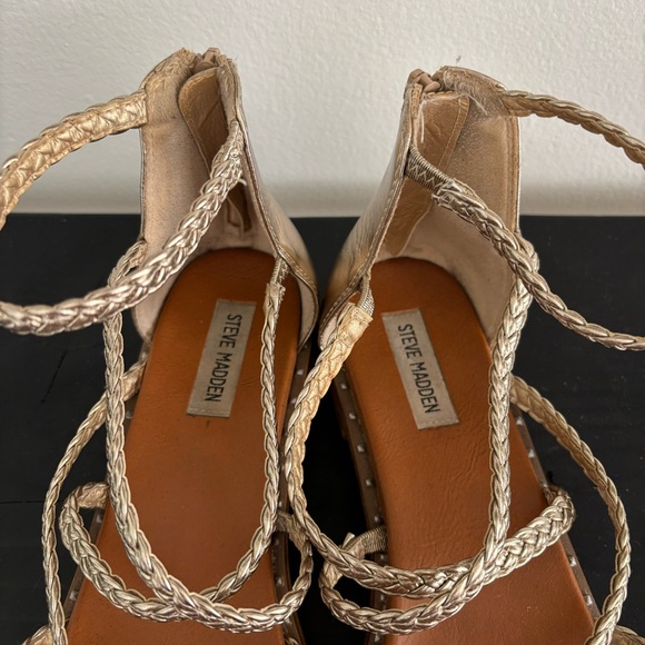 Steve Madden Tessi Braided Strappy Studded Sandal - Picture 5 of 8